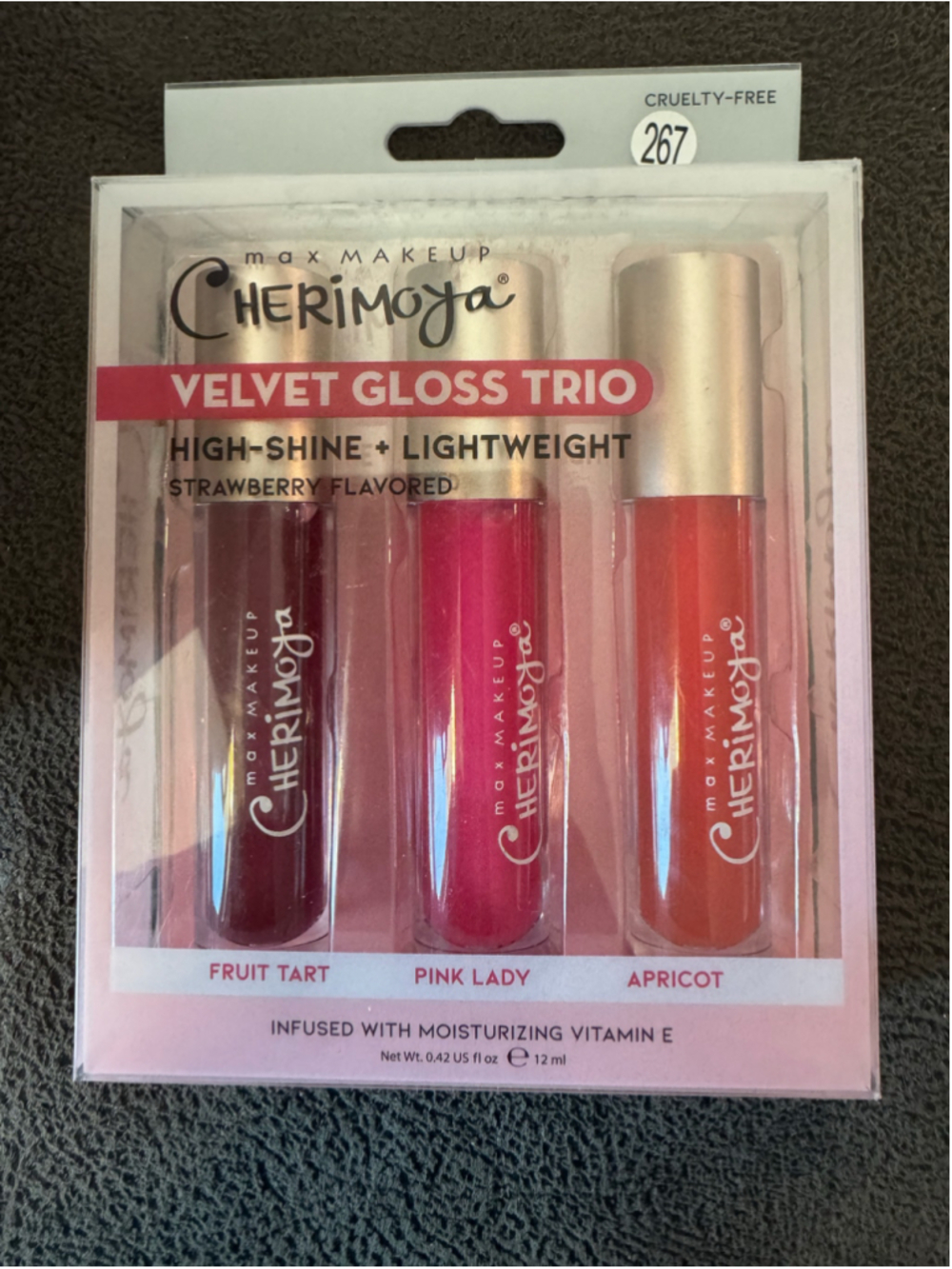 Cherimoya Velvet Gloss Trio Lip Balm & Gloss